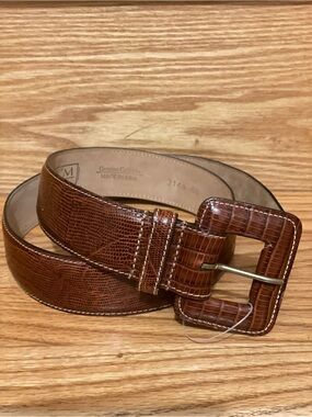 Vintage WCM New York Brown Leather Women’s Belt Size S NWOT